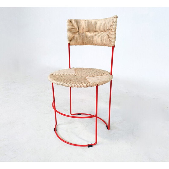 Image 1 of Ensemble de 4 chaises du milieu du siècle par Laura de Lorenzo et Stefano Stefani, Italie, années 1980