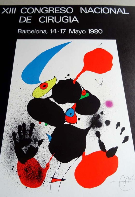 Image 1 of Joan Miro -Congreso Nacional De Curcia 1980 -Offsetlitho