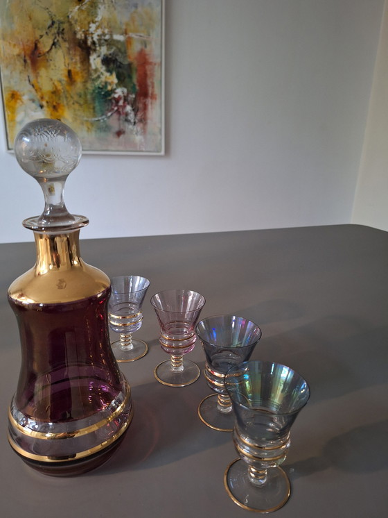 Image 1 of Set Wall Glasses Carafe avec 4 verres