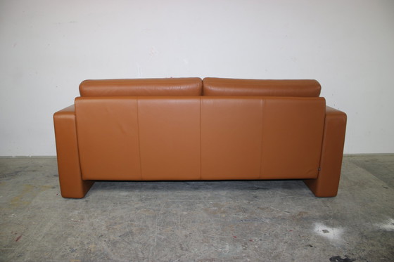 Image 1 of Cor Conseta Canapé trois places Designer Canapé en cuir brun sellier