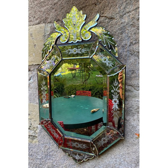 Image 1 of Miroir vénitien vintage, 1900