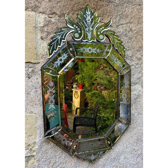 Image 1 of Miroir vénitien vintage, 1900