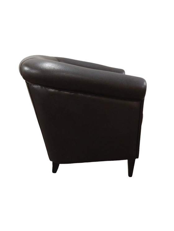 Image 1 of Fauteuil club Classico en cuir de mouton