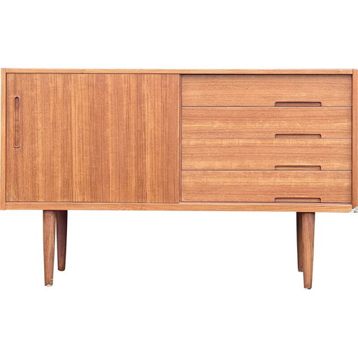 Buffet vintage en teck par Nils Jonnson pour Troeds, Suède 1950