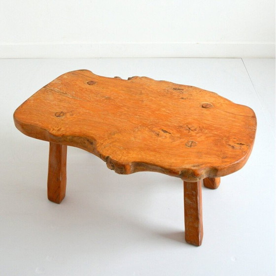 Image 1 of Table basse vintage en chêne massif, 1970