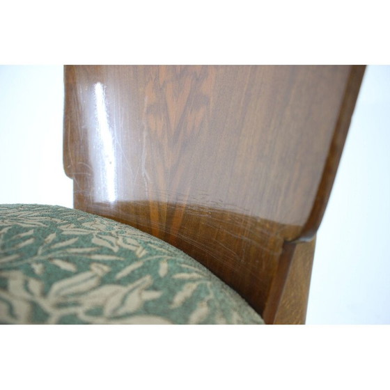 Image 1 of Ensemble de 4 chaises vintage en noyer par Jindrich Halabala pour Up Závody, Tchécoslovaquie