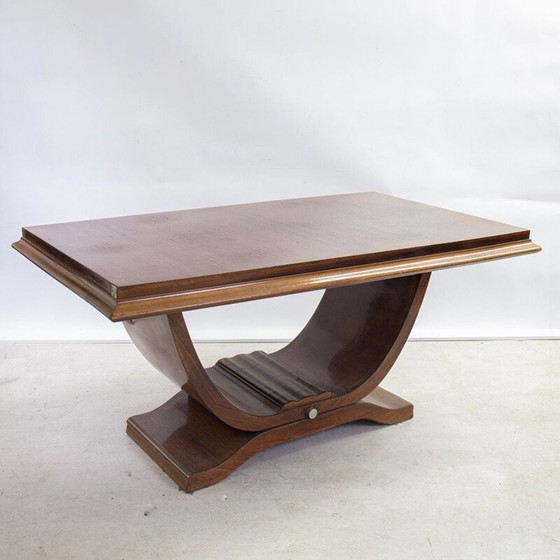 Image 1 of Table de salle à manger art déco du Mid Century, années 1930