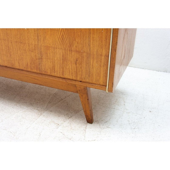 Image 1 of Buffet vintage en hêtre et verre opaxite par Hubert Nepožitek et Bohumil Landsman pour Jitona, 1960