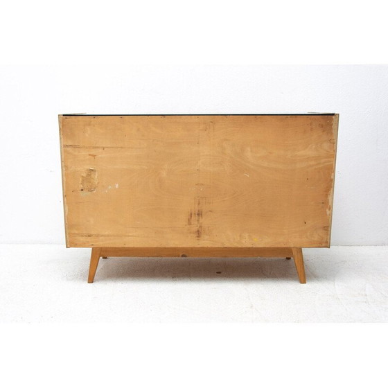 Image 1 of Buffet vintage en hêtre et verre opaxite par Hubert Nepožitek et Bohumil Landsman pour Jitona, 1960