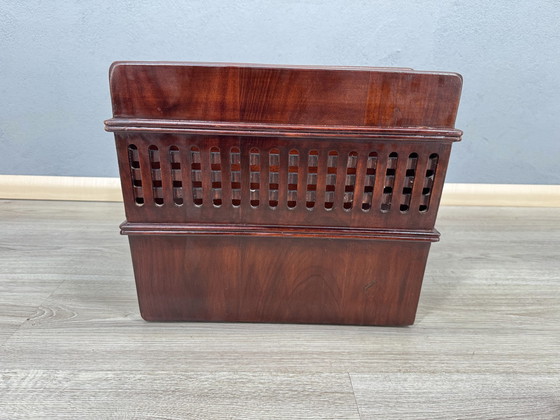 Image 1 of Support de lecture vintage en bois d'acajou