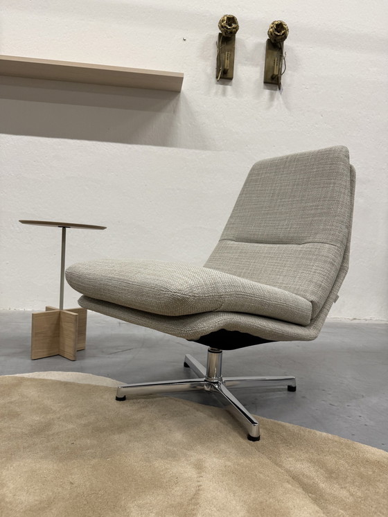 Image 1 of Gelderland 400 Fauteuil avec tabouret Riva Tissu