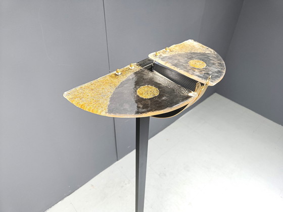 Image 1 of Lampadaire vintage en verre de Murano, 1980S