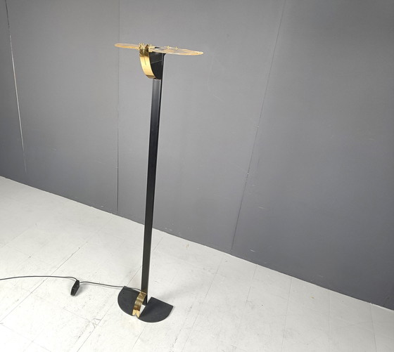 Image 1 of Lampadaire vintage en verre de Murano, 1980S