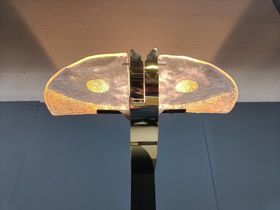 Image 1 of Lampadaire vintage en verre de Murano, 1980S