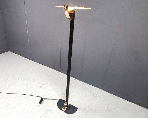 Image 1 of Lampadaire vintage en verre de Murano, 1980S