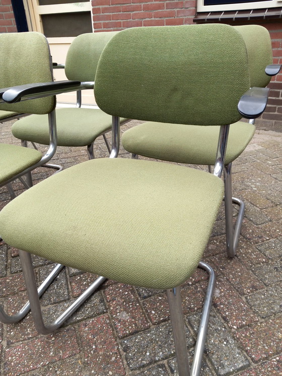 Image 1 of 8x Jami Cantilever Chairs Swordfish Model (modèle espadon)