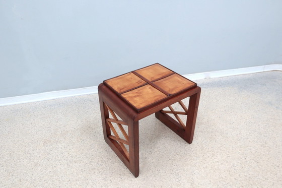 Image 1 of Table d'appoint / Tabouret Art déco milieu du siècle 1940S