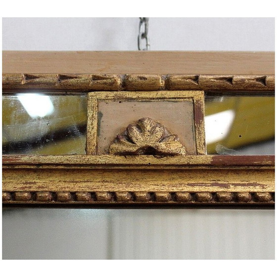 Image 1 of Miroir rectangulaire vintage avec glaçure