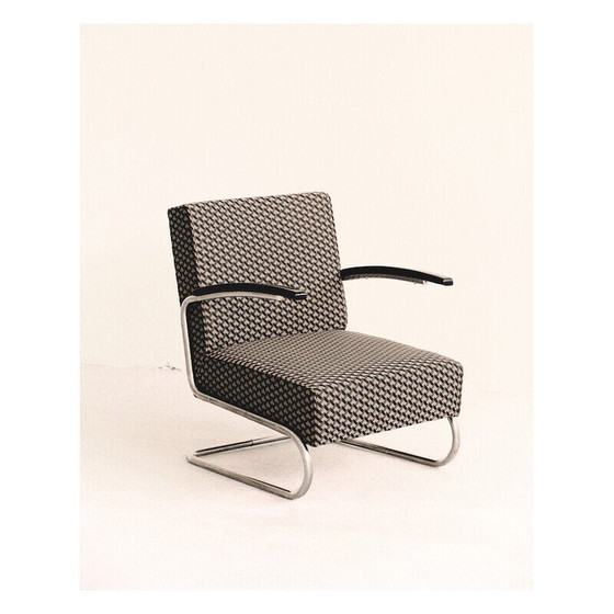 Image 1 of Fauteuil vintage S411 en acier chromé par Mücke Melder, 1940