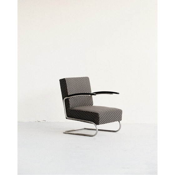 Image 1 of Fauteuil vintage S411 en acier chromé par Mücke Melder, 1940