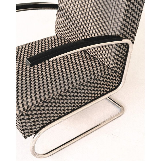 Image 1 of Fauteuil vintage S411 en acier chromé par Mücke Melder, 1940