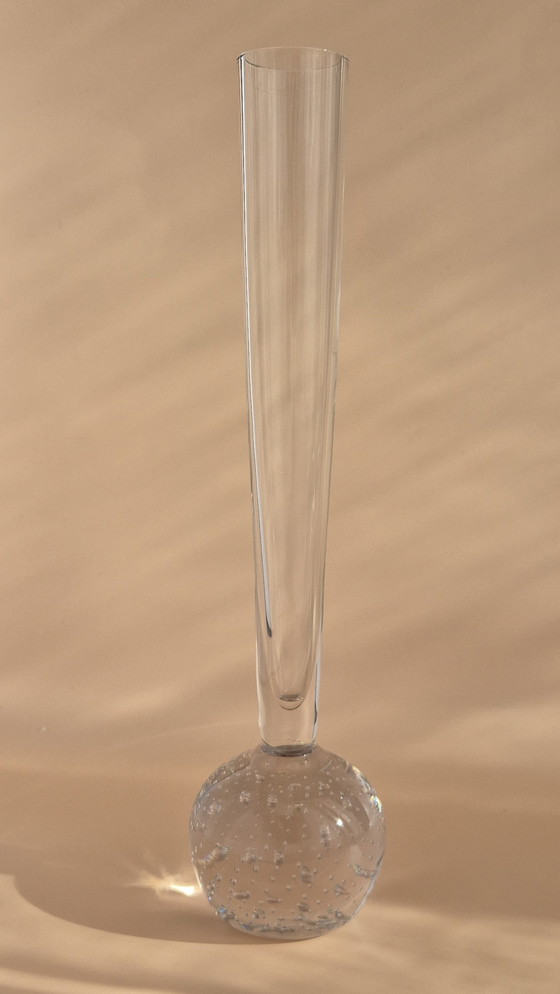 Image 1 of Vase Vintage En Verre Soufflé, Probablement D’Ekenäs, Suède 1950