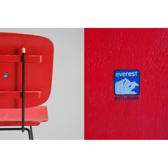 Image 1 of Chaise haute moderniste hollandaise vintage par Coen De Vries, 1950s