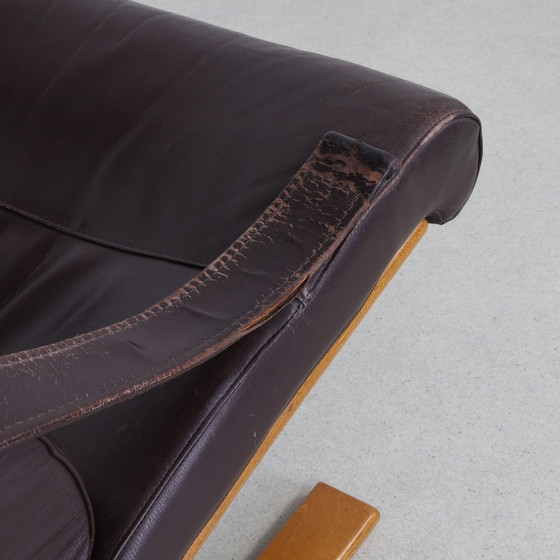 Image 1 of Fauteuil en cuir de Nelo Möbel Suède, 1970S