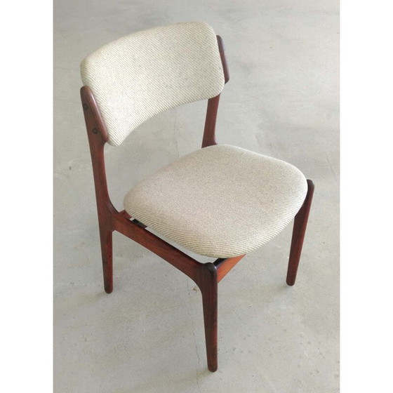 Image 1 of Ensemble de 4 chaises vintage par Oddense Maskinsnedkeri Erik Buch Danois