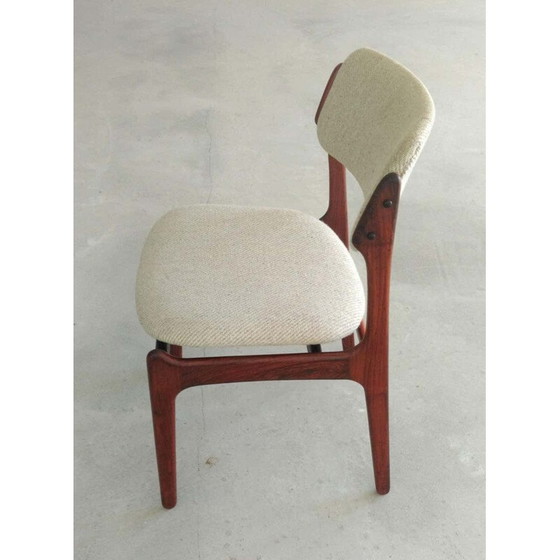 Image 1 of Ensemble de 4 chaises vintage par Oddense Maskinsnedkeri Erik Buch Danois