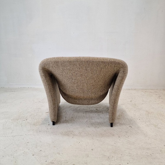 Image 1 of Paire de chaises vintage modèle F580 en tissu de laine par Pierre Paulin pour Artifort, 1966