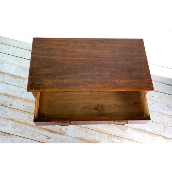 Image 1 of Table d'appoint vintage en chêne avec tiroir, Angleterre