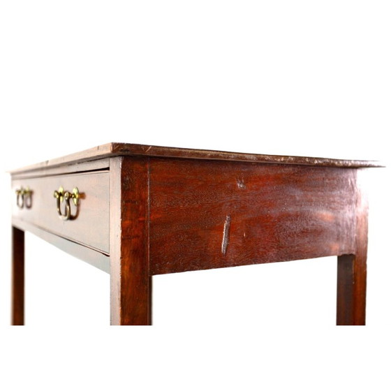 Image 1 of Table d'appoint vintage en chêne avec tiroir, Angleterre