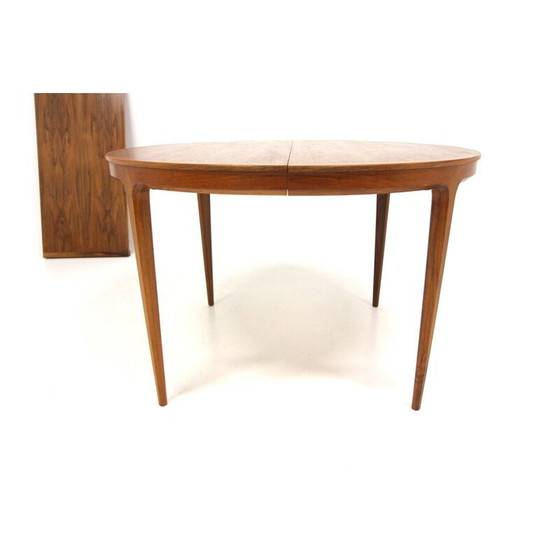 Image 1 of Table de salle à manger vintage en noyer "Diamant" par Bertil Fridhagen pour Bodafors, Suède 1960