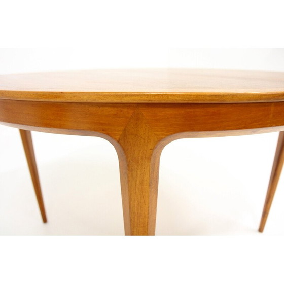 Image 1 of Table de salle à manger vintage en noyer "Diamant" par Bertil Fridhagen pour Bodafors, Suède 1960