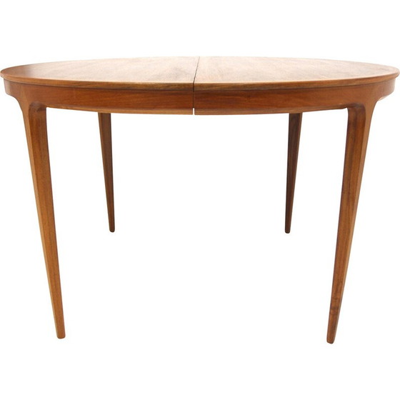 Image 1 of Table de salle à manger vintage en noyer "Diamant" par Bertil Fridhagen pour Bodafors, Suède 1960