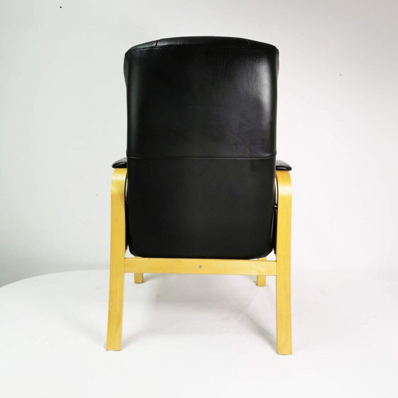 Image 1 of Fauteuil inclinable en cuir vintage Nordic Easy Chair, Danemark 2012