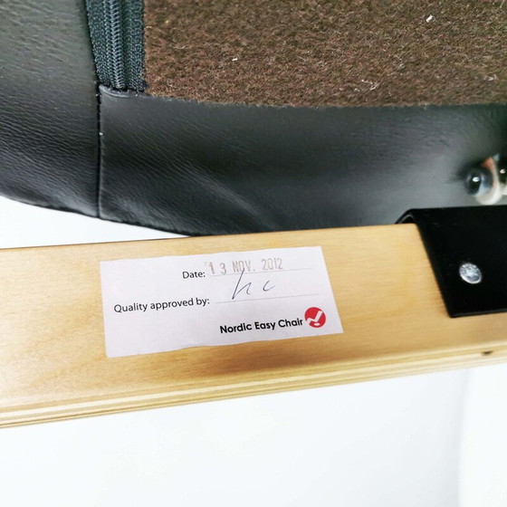 Image 1 of Fauteuil inclinable en cuir vintage Nordic Easy Chair, Danemark 2012