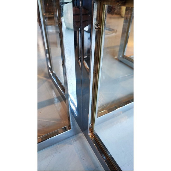 Image 1 of Table basse vintage en métal chromé avec 4 tables gigognes par Remeo Rega, Italie 1960