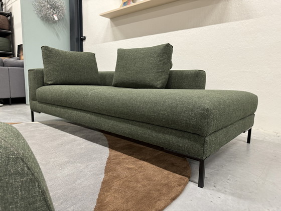 Image 1 of Design On Stock Aikon Lounge Sofa Element Footstool 210 Green Fabric