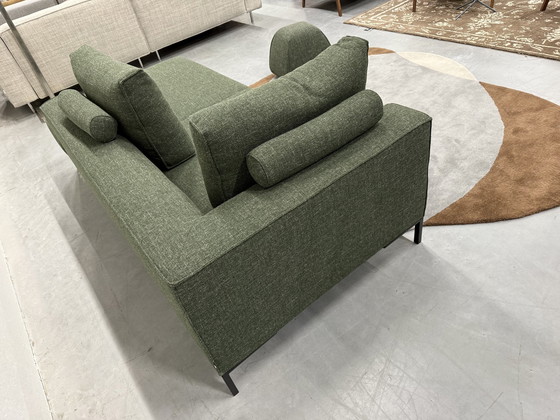 Image 1 of Design On Stock Aikon Lounge Sofa Element Footstool 210 Green Fabric