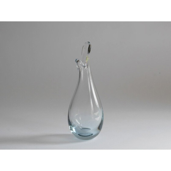 Image 1 of Vase vintage en forme de canard par Per Lütken pour Holmegaard, Danemark 1955