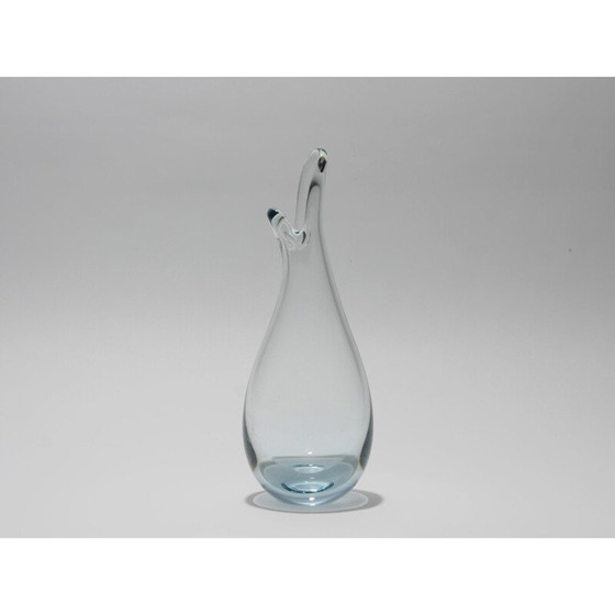 Image 1 of Vase vintage en forme de canard par Per Lütken pour Holmegaard, Danemark 1955
