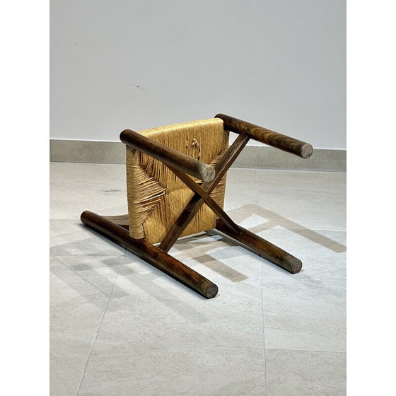 Image 1 of Paire de chaises en frêne vintage de Charlotte Perriand Merribel, 1950