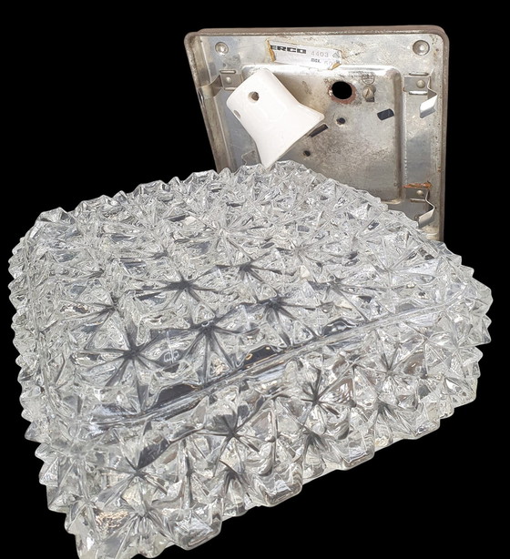 Image 1 of 1919 Plafonnier en verre vintage Erco