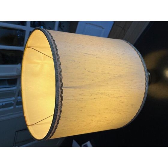 Image 1 of Lampe vintage en métal laqué noir et métal doré pour Delmas, 1970