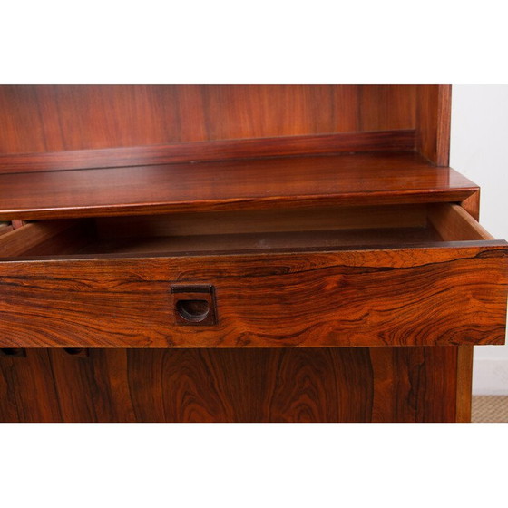 Image 1 of Buffet haut vintage en palissandre en 2 parties par Erik Brouer pour Brouer Mobelfabrik, Danemark 1960