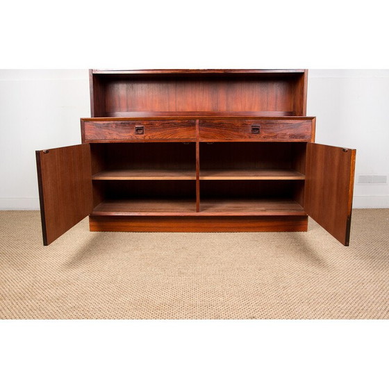 Image 1 of Buffet haut vintage en palissandre en 2 parties par Erik Brouer pour Brouer Mobelfabrik, Danemark 1960