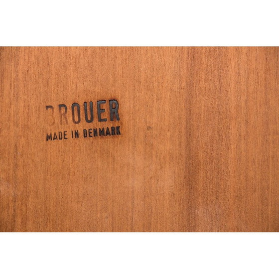 Image 1 of Buffet haut vintage en palissandre en 2 parties par Erik Brouer pour Brouer Mobelfabrik, Danemark 1960