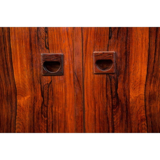Image 1 of Buffet haut vintage en palissandre en 2 parties par Erik Brouer pour Brouer Mobelfabrik, Danemark 1960